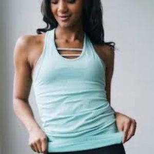 Zyia Teal Copper Charged Tank- size M